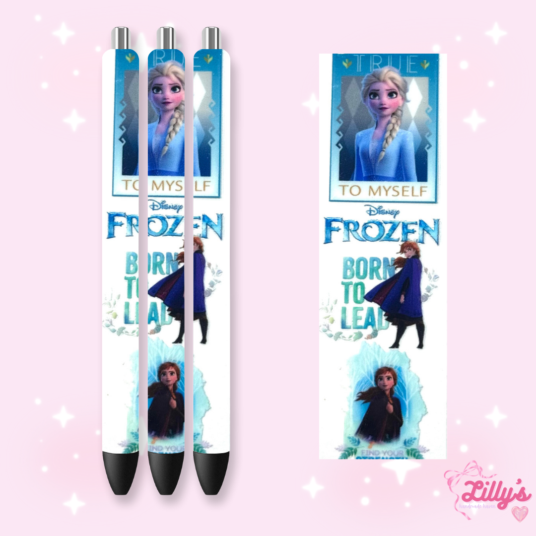 Mouse Theme Park & Princess Custom Glitter Resin Pens β Choose Your Wrap & Glitter