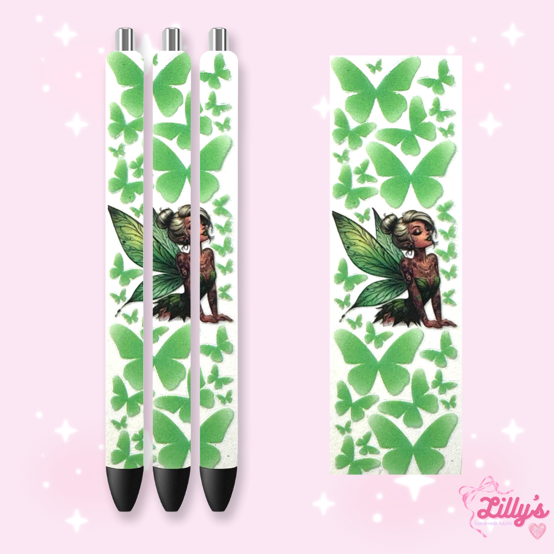 Mouse Theme Park & Princess Custom Glitter Resin Pens β Choose Your Wrap & Glitter