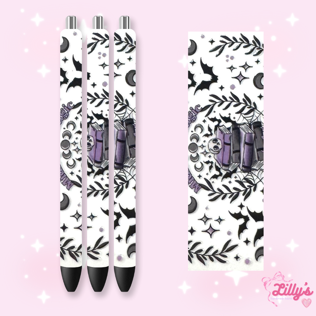 Girly, Bows, Mama & Dog Custom Glitter Resin Pens β Choose Your Wrap & Glitter
