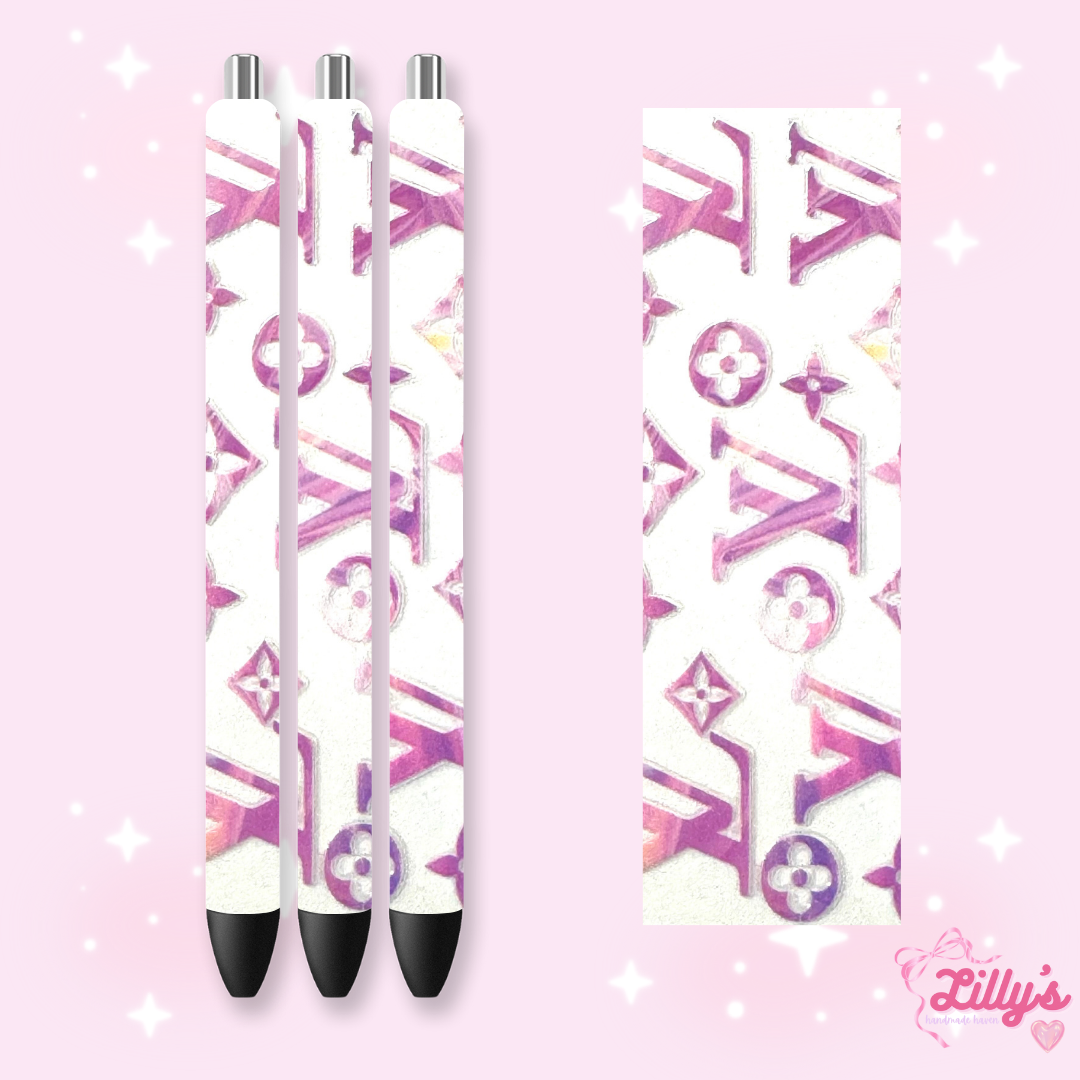 Designer Custom Glitter Resin Pens โ Choose Your Wrap & Glitter