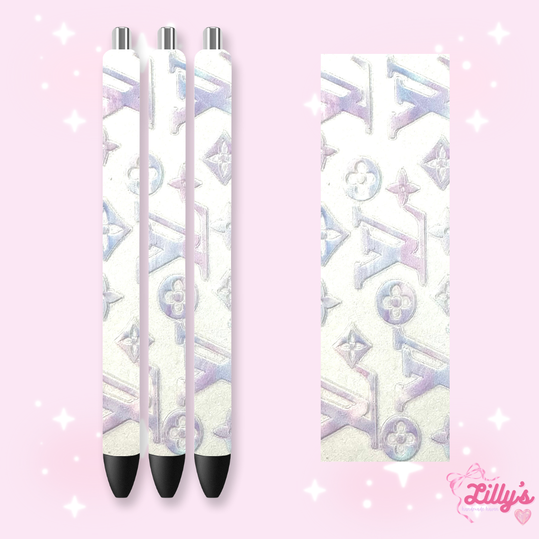 Designer Custom Glitter Resin Pens โ Choose Your Wrap & Glitter