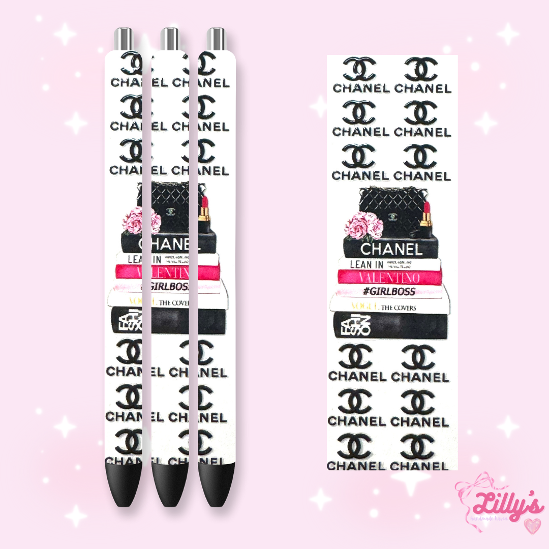 Designer Custom Glitter Resin Pens โ Choose Your Wrap & Glitter