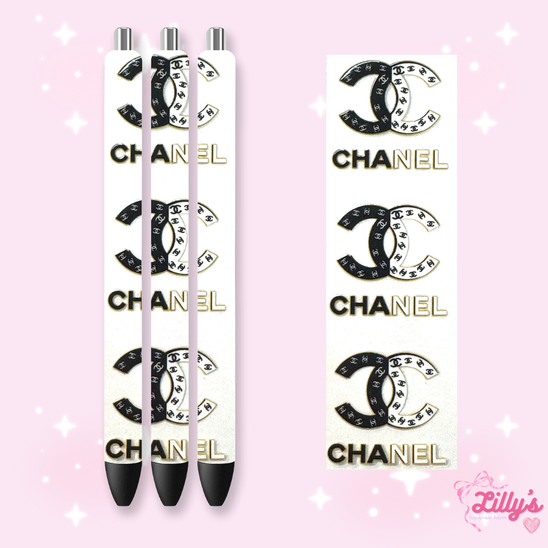 Designer Custom Glitter Resin Pens โ Choose Your Wrap & Glitter