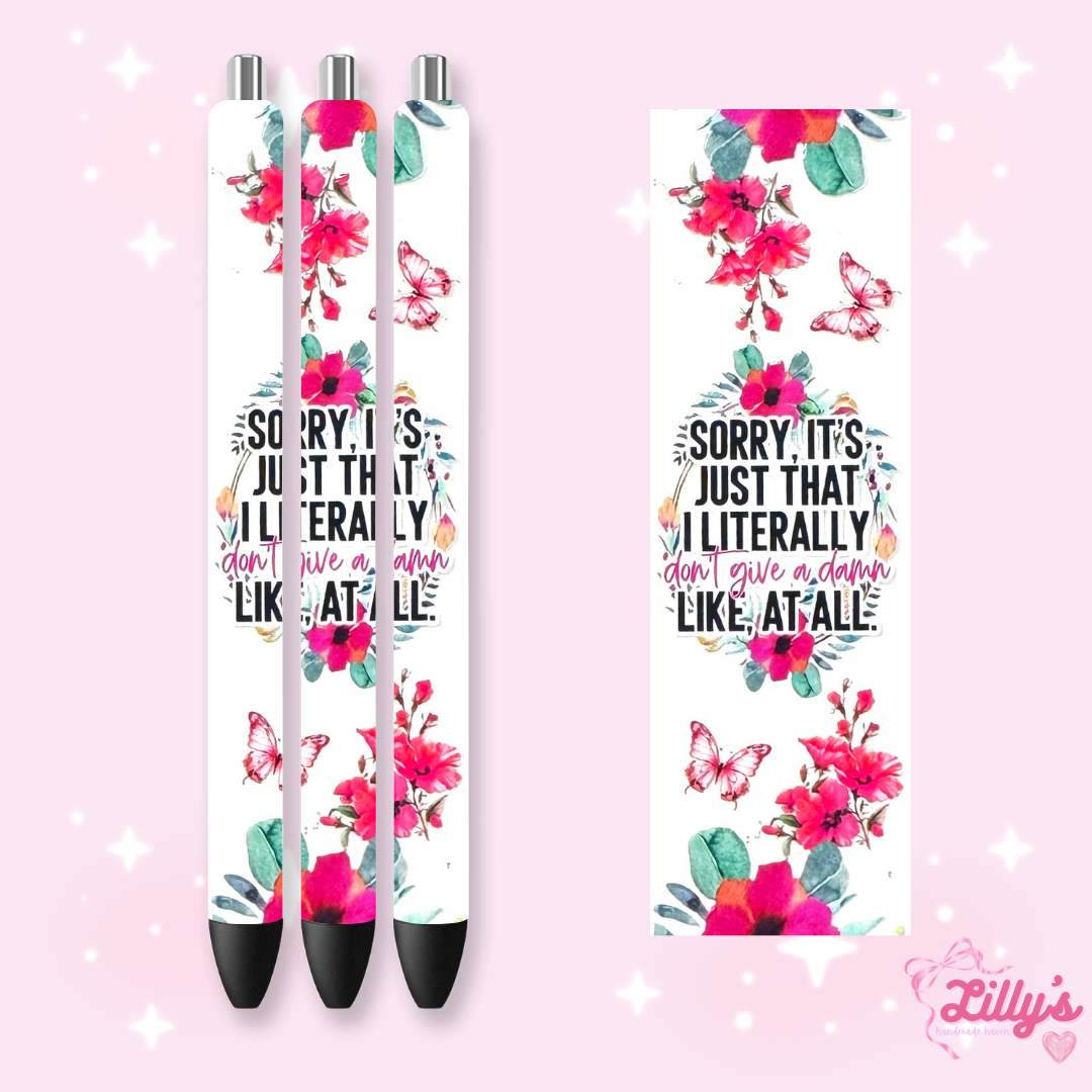 Positivity & Faith Custom Glitter Resin Pens β Choose Your Wrap & Glitter