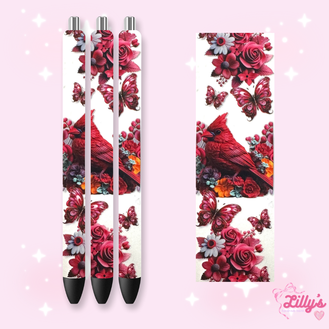 Positivity & Faith Custom Glitter Resin Pens β Choose Your Wrap & Glitter
