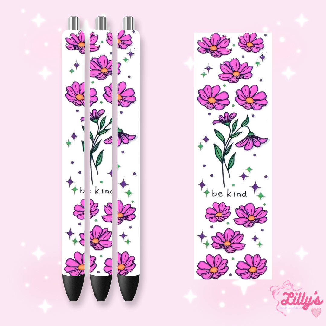 Positivity & Faith Custom Glitter Resin Pens β Choose Your Wrap & Glitter