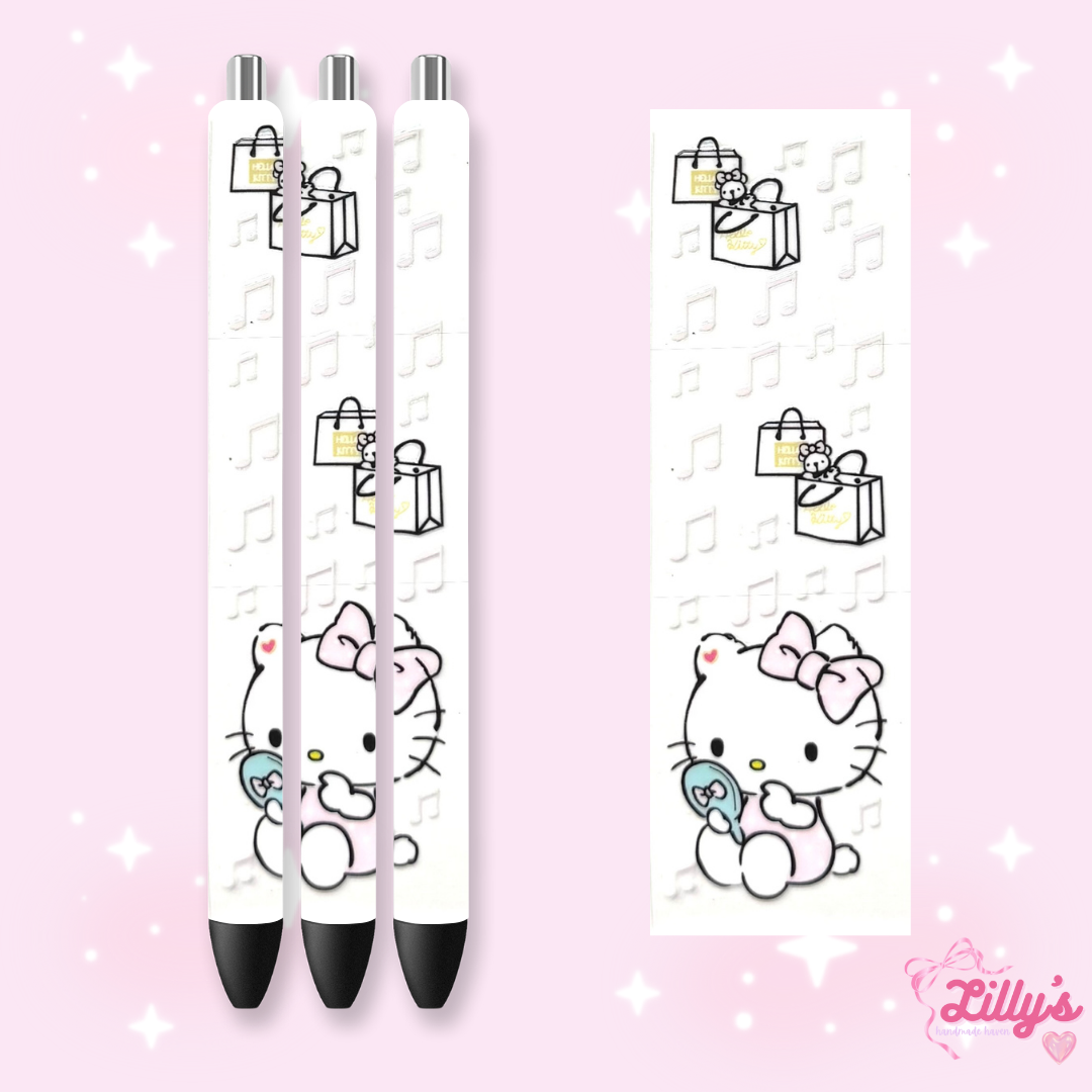 Cartoon & Movie Custom Glitter Resin Pens β Choose Your Wrap & Glitter
