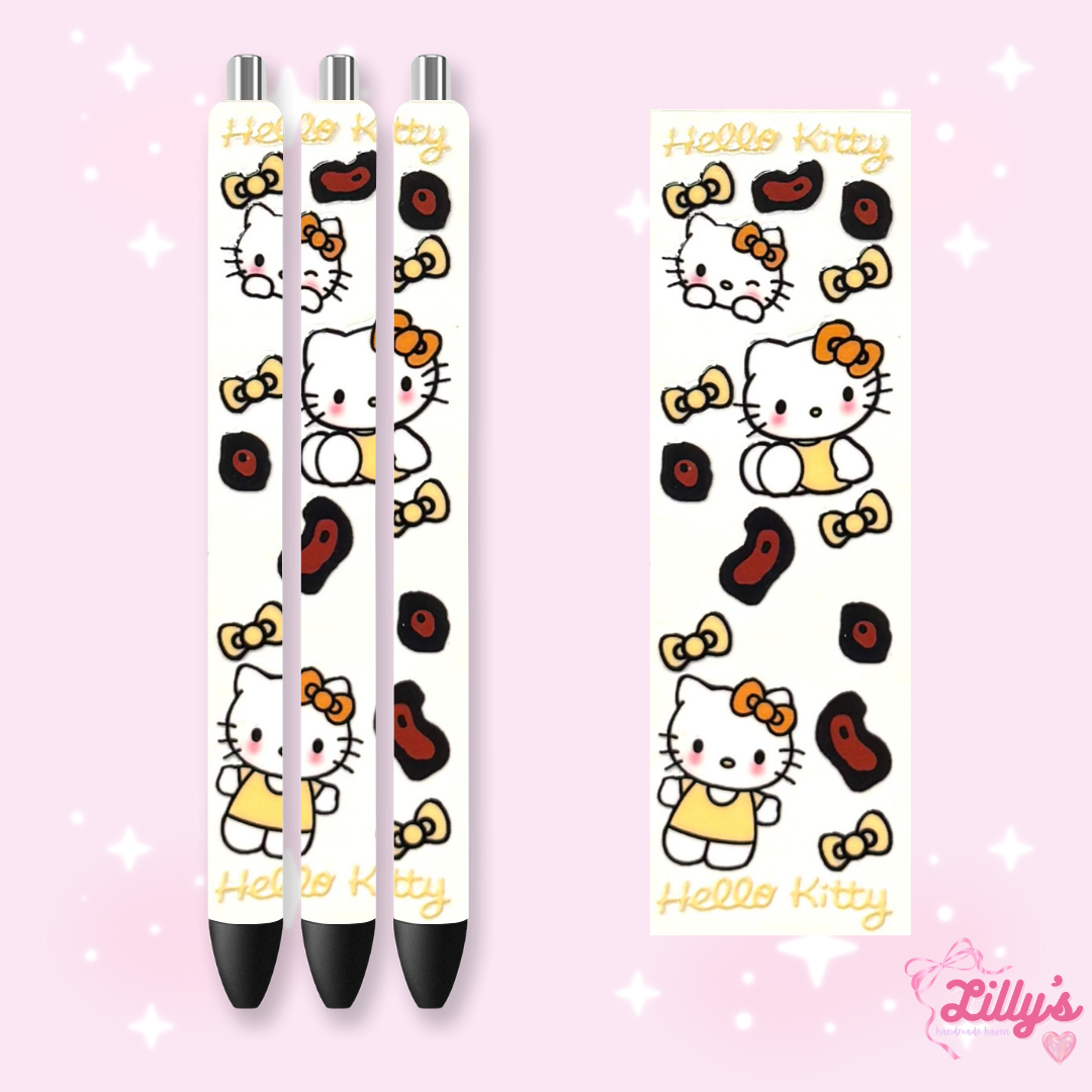 Cartoon & Movie Custom Glitter Resin Pens β Choose Your Wrap & Glitter