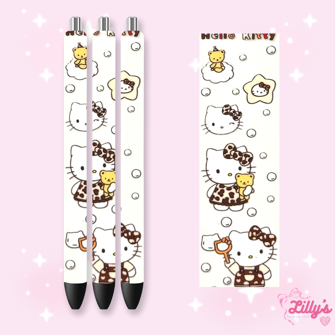 Cartoon & Movie Custom Glitter Resin Pens β Choose Your Wrap & Glitter