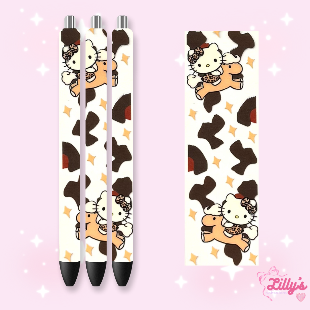 Cartoon & Movie Custom Glitter Resin Pens β Choose Your Wrap & Glitter