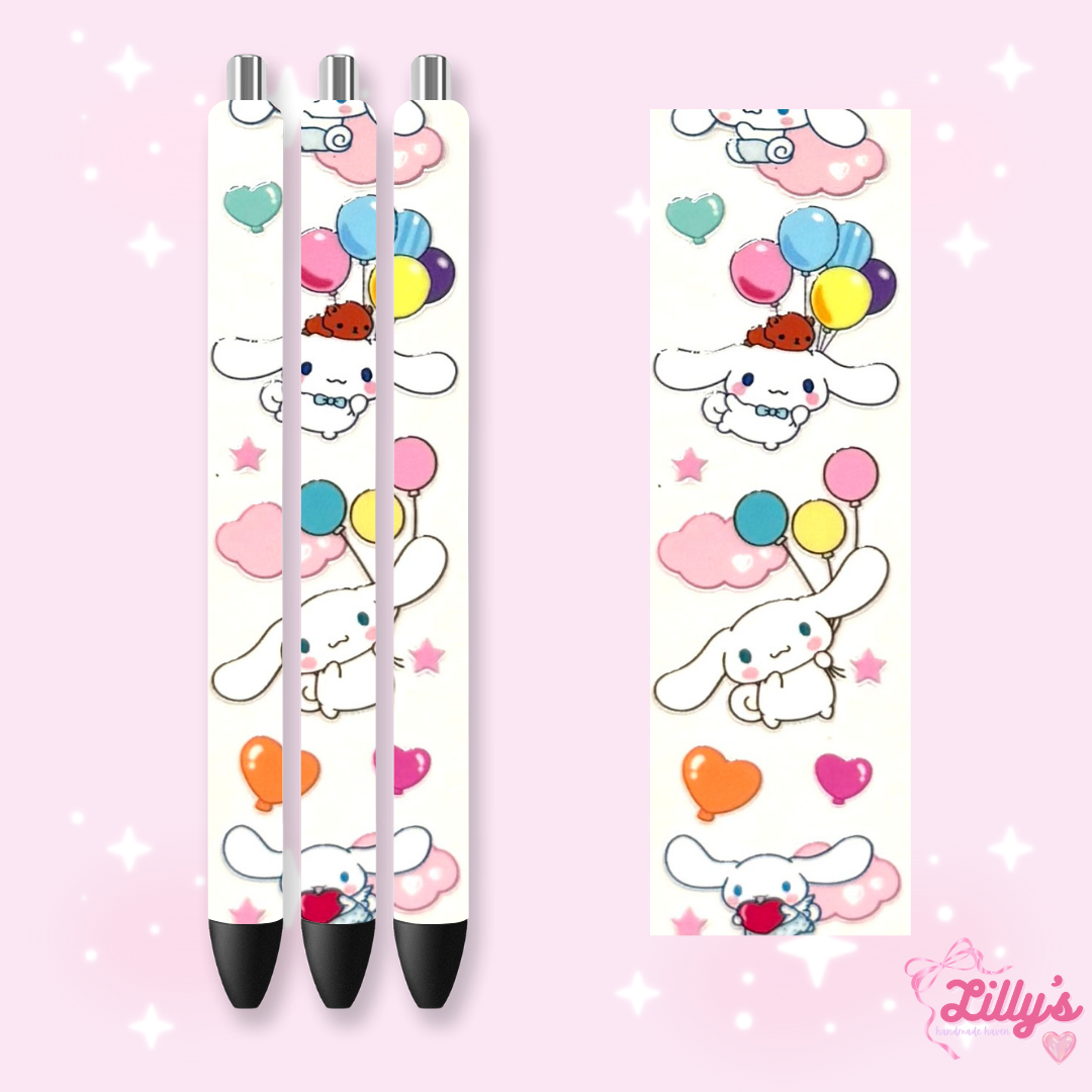 Cartoon & Movie Custom Glitter Resin Pens β Choose Your Wrap & Glitter