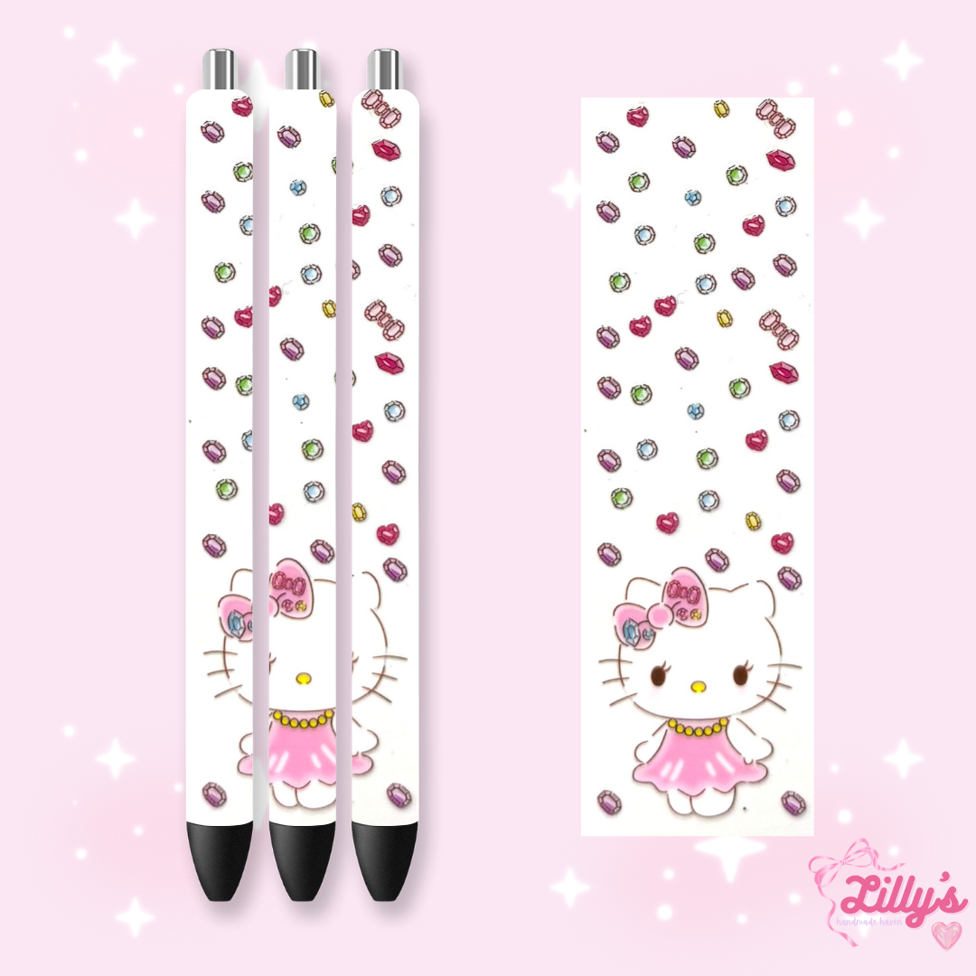 Cartoon & Movie Custom Glitter Resin Pens β Choose Your Wrap & Glitter