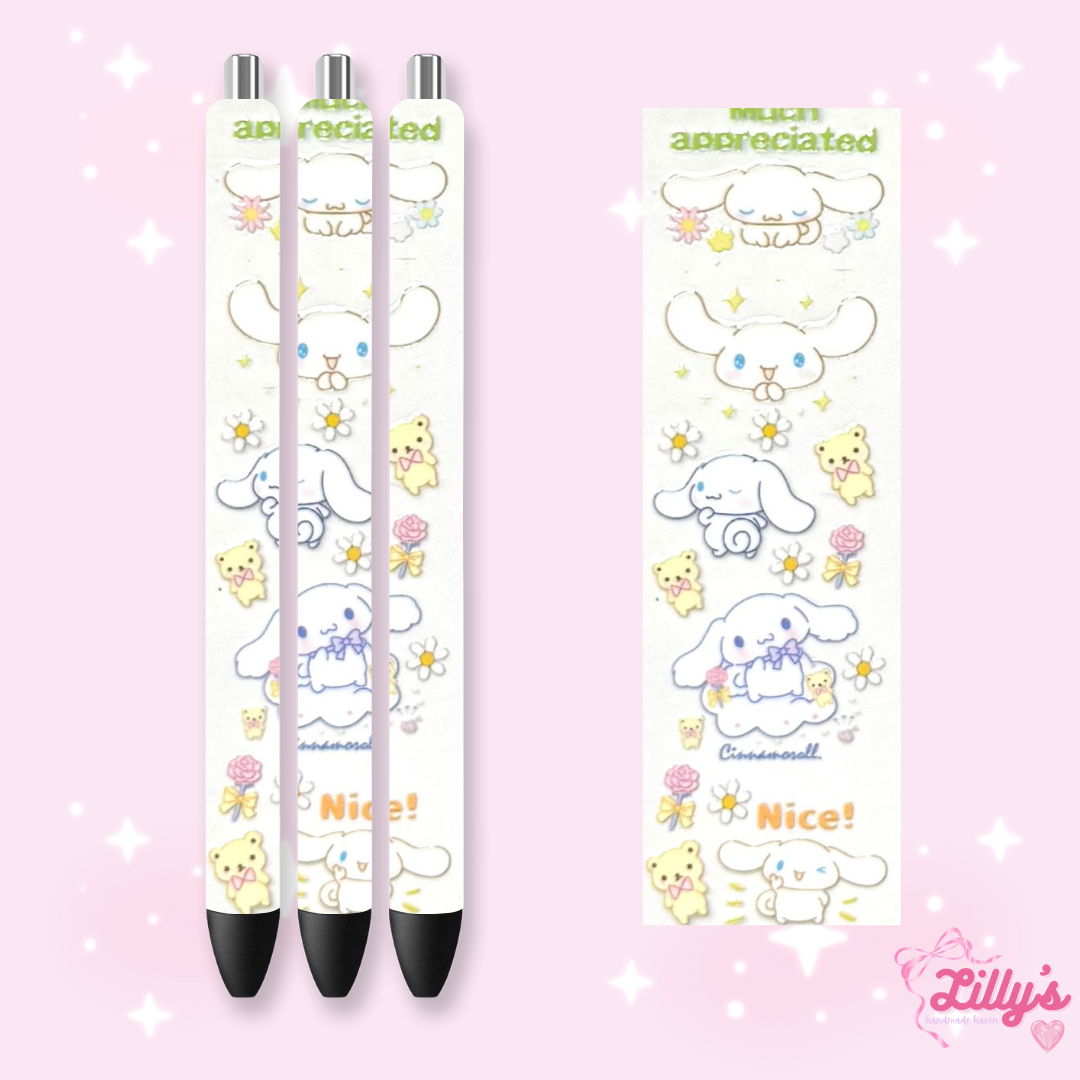 Cartoon & Movie Custom Glitter Resin Pens β Choose Your Wrap & Glitter