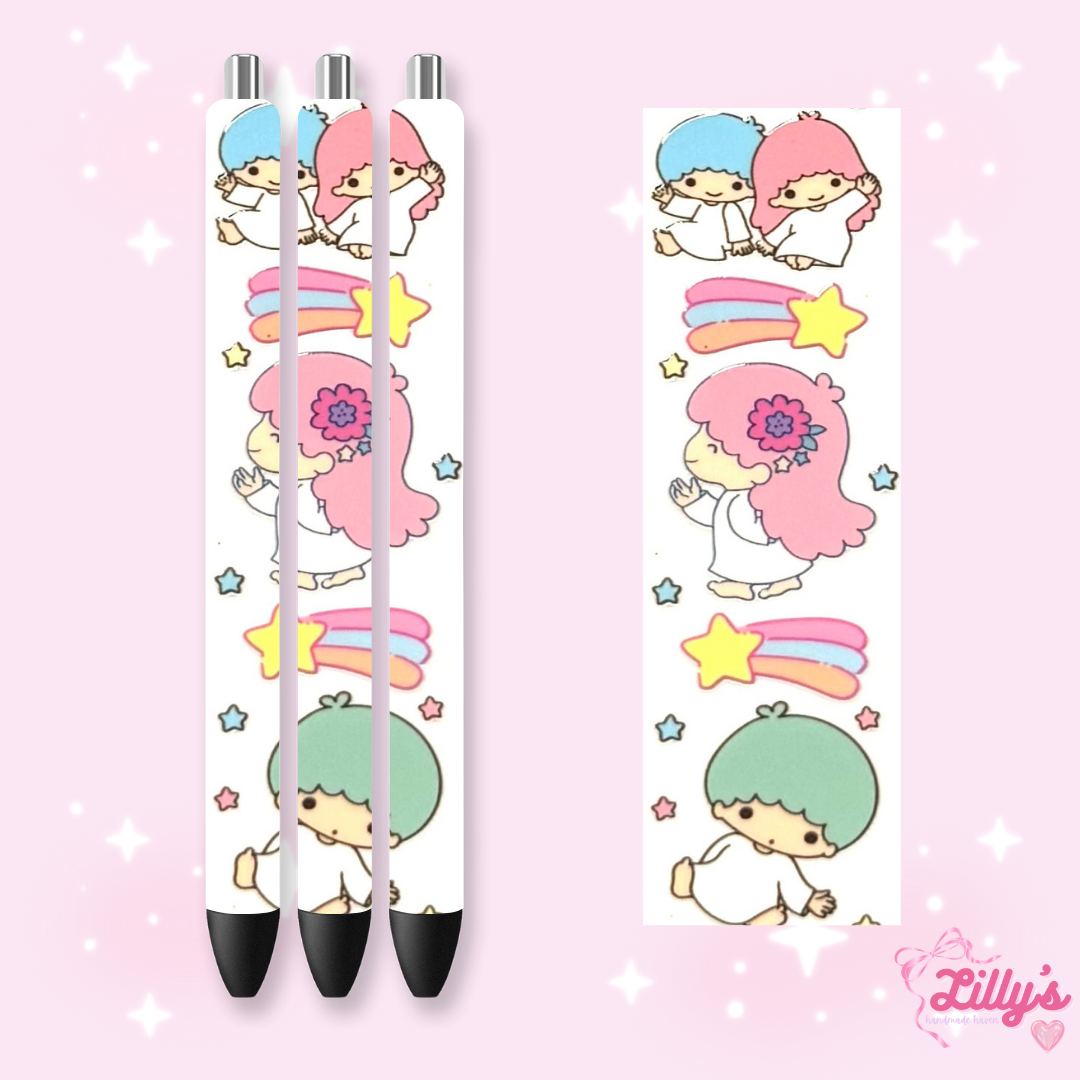 Cartoon & Movie Custom Glitter Resin Pens β Choose Your Wrap & Glitter