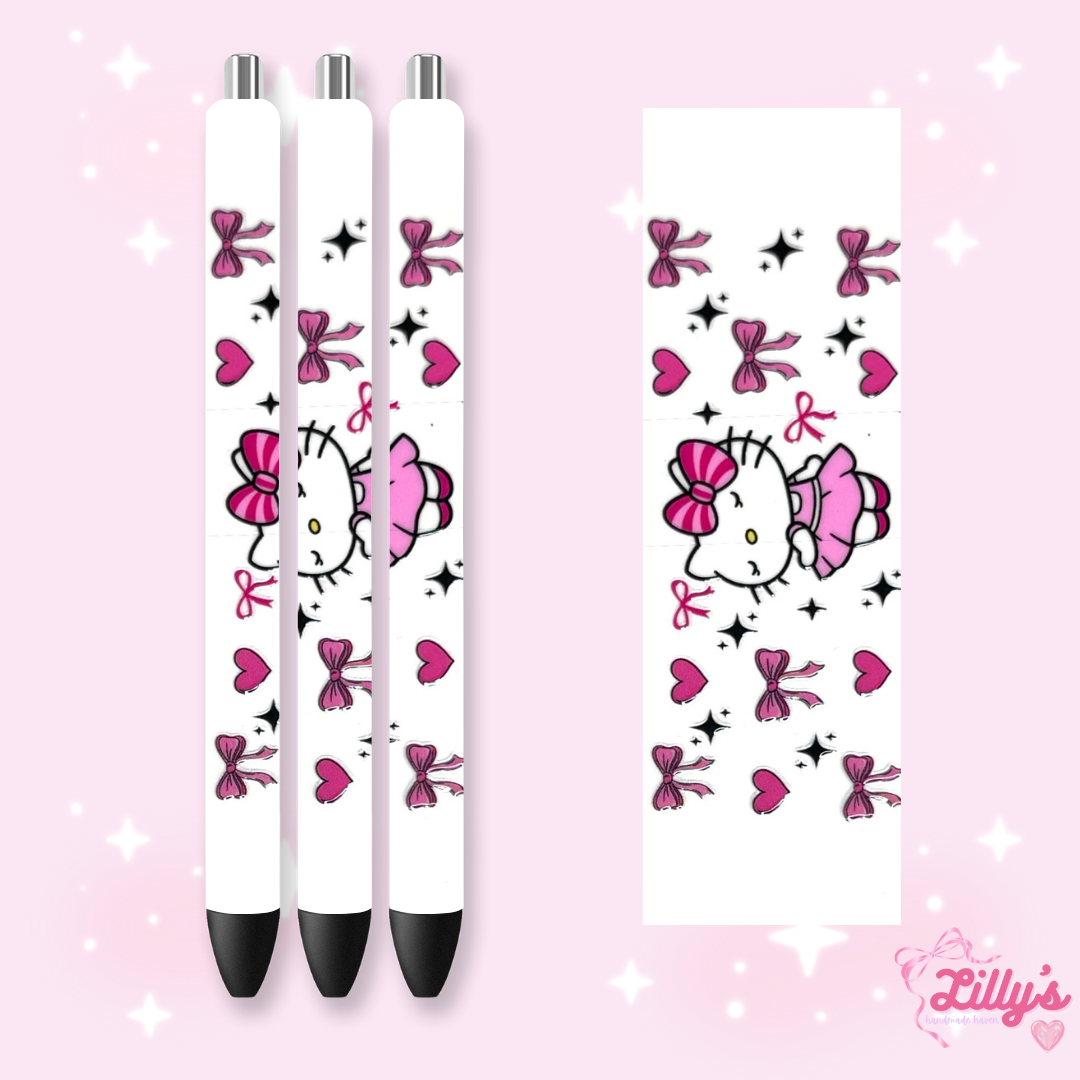 Cartoon & Movie Custom Glitter Resin Pens β Choose Your Wrap & Glitter