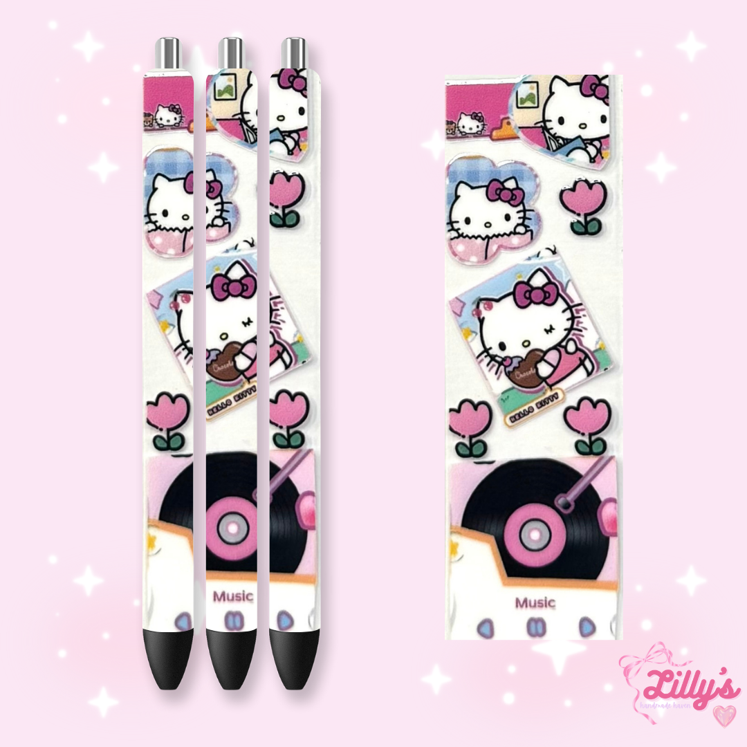 Cartoon & Movie Custom Glitter Resin Pens β Choose Your Wrap & Glitter