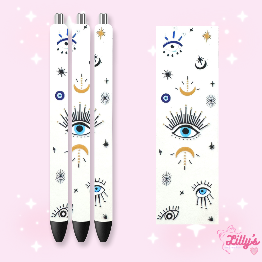 Girly, Bows, Mama & Dog Custom Glitter Resin Pens β Choose Your Wrap & Glitter