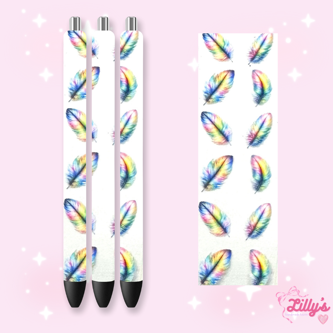 Girly, Bows, Mama & Dog Custom Glitter Resin Pens β Choose Your Wrap & Glitter