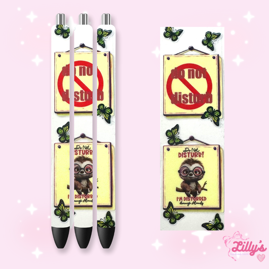 Girly, Bows, Mama & Dog Custom Glitter Resin Pens β Choose Your Wrap & Glitter