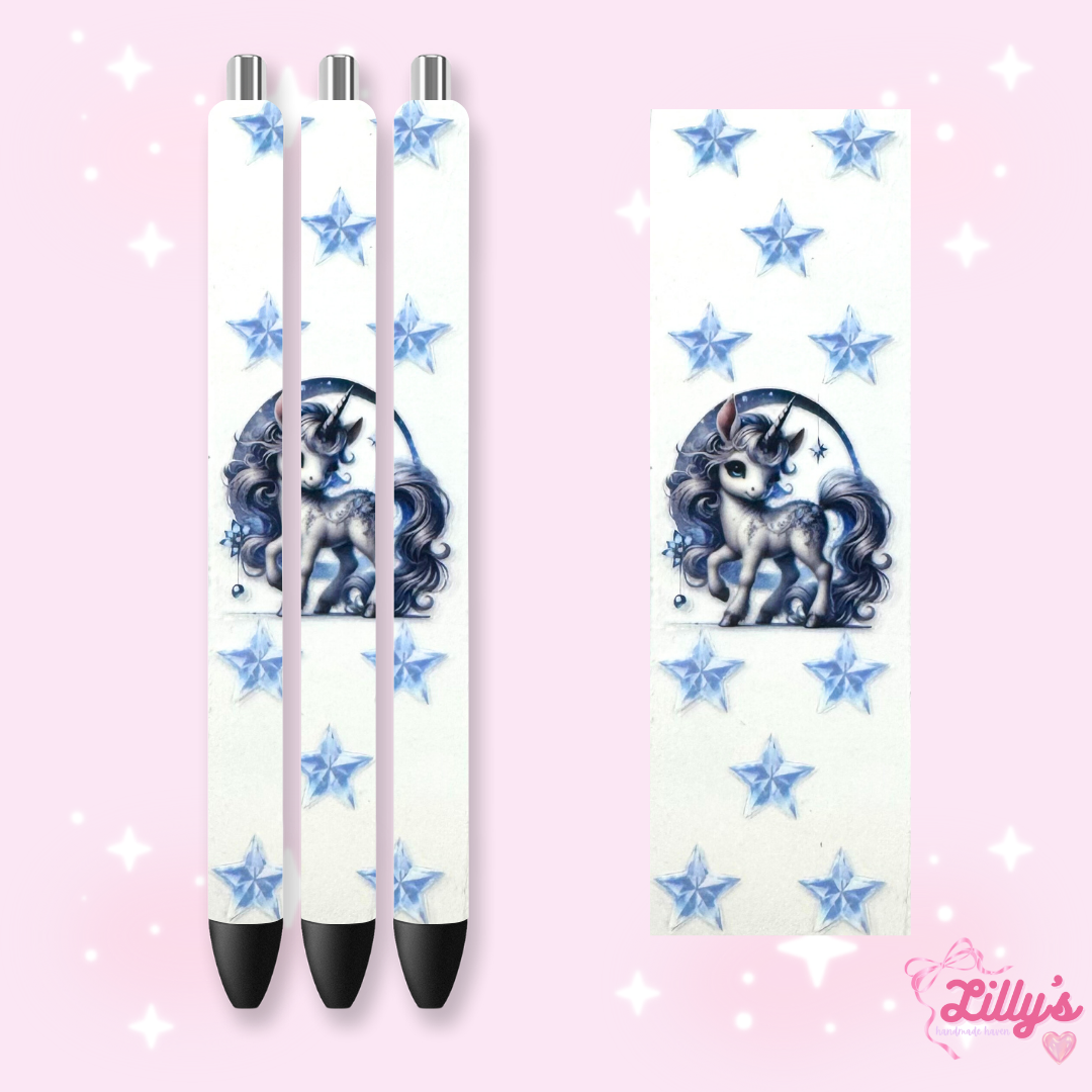 Girly, Bows, Mama & Dog Custom Glitter Resin Pens β Choose Your Wrap & Glitter