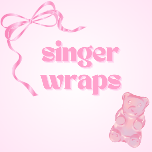 Singer Wraps - Not for individual sale