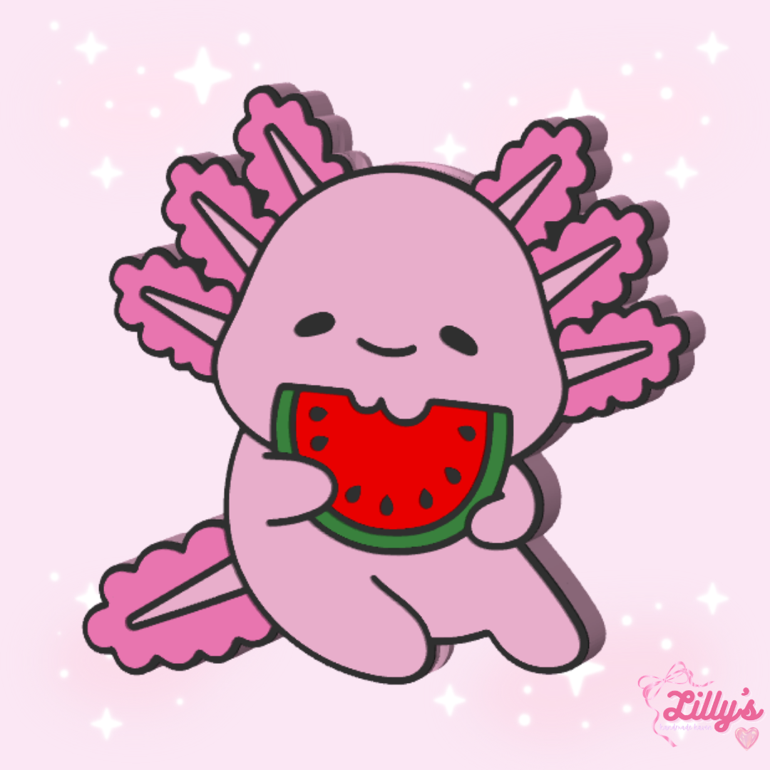 Axolotl Straw Topper