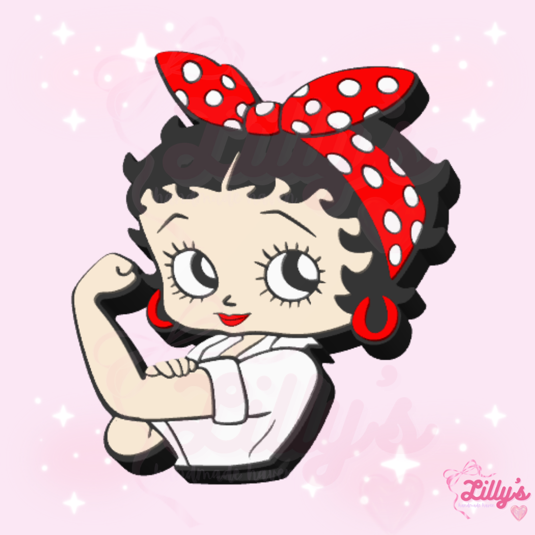 Boopy Strong Girl Straw Topper