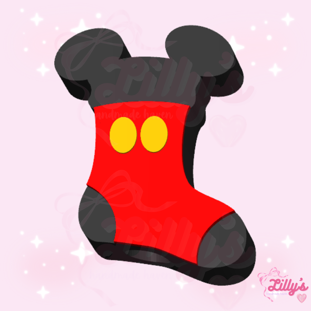 Boy Mouse Stocking Straw Topper