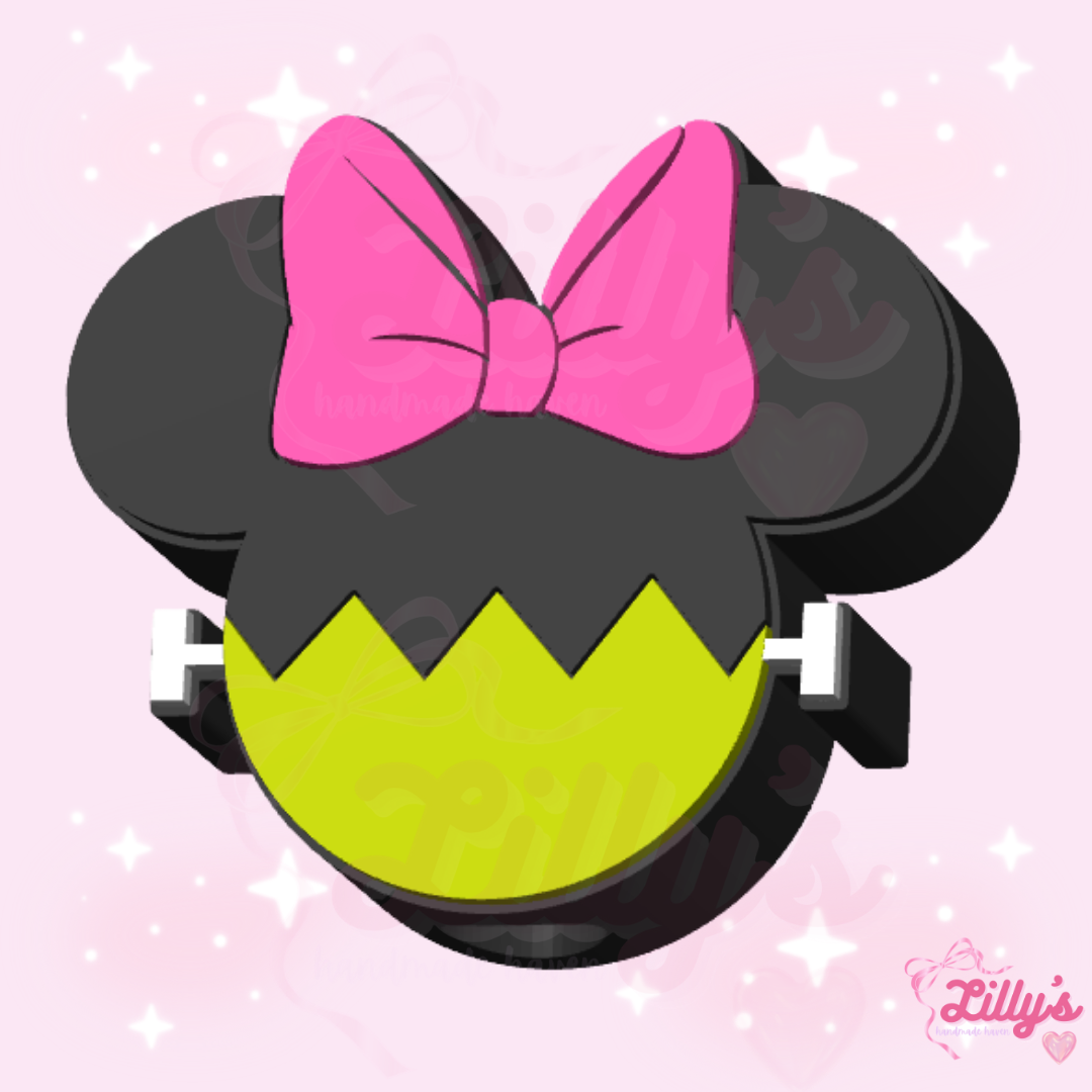 Girl Mouse Frankenstein Straw Topper