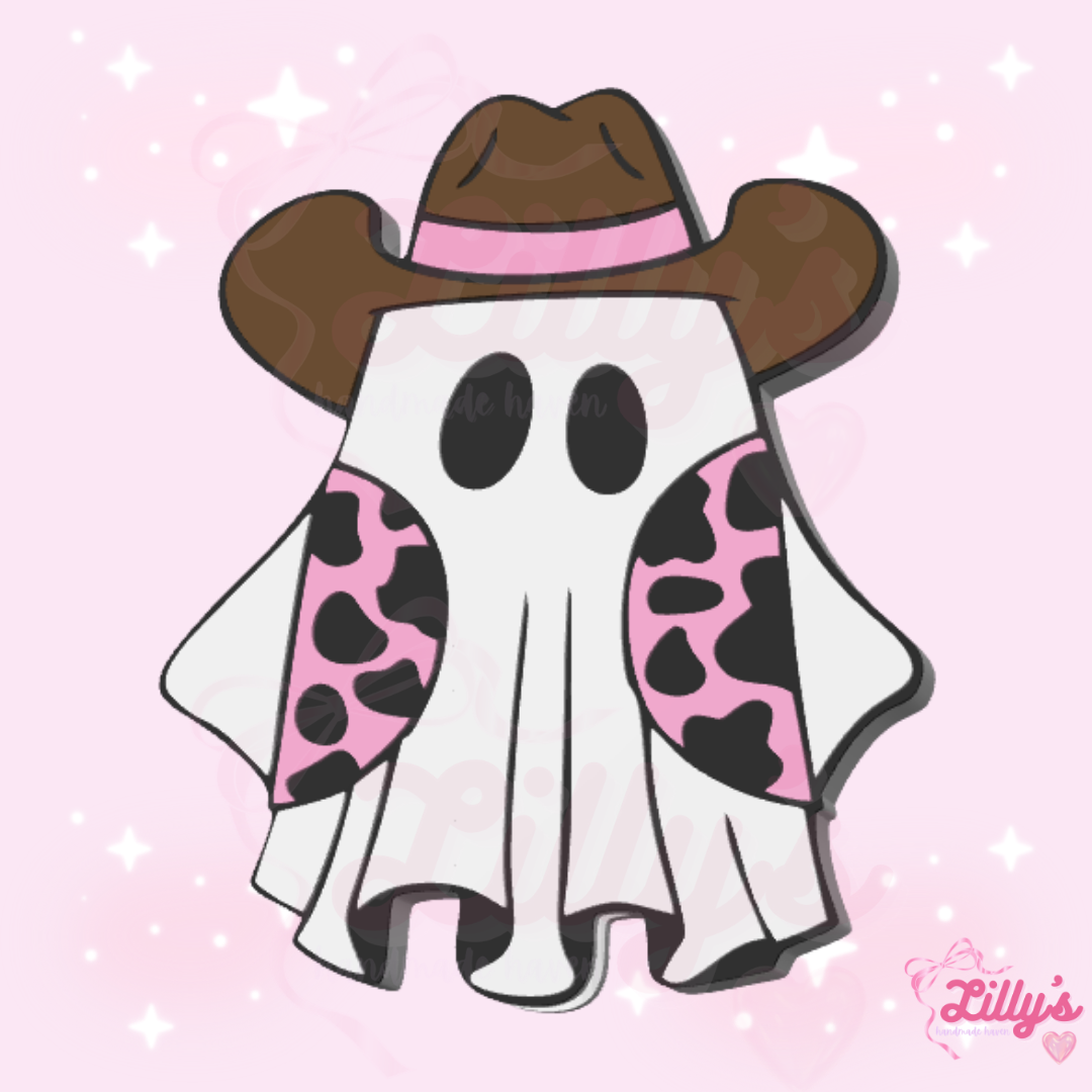 Ghost Cowboy Straw Topper