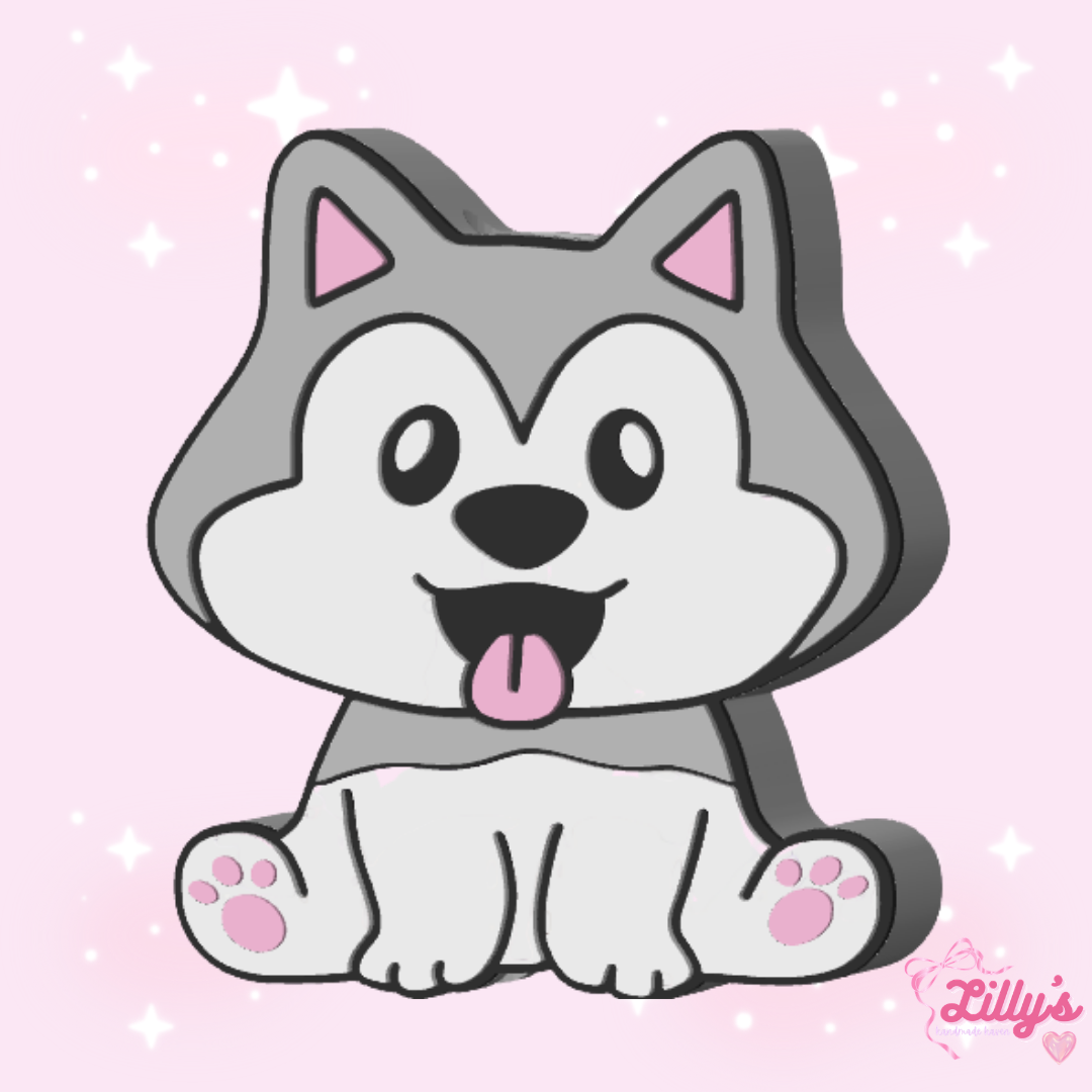 Husky Puppy Straw Topper