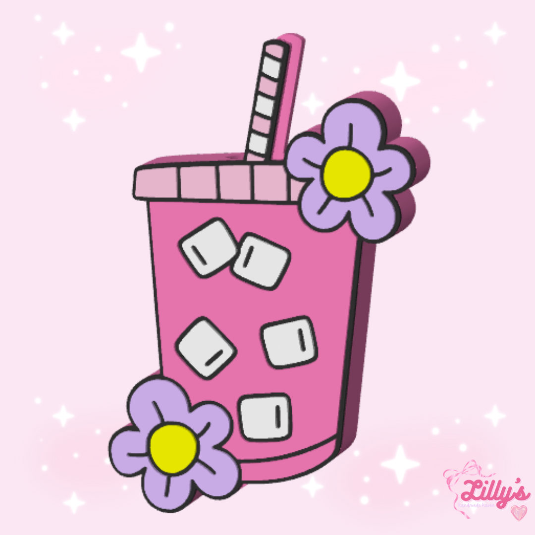Pink Drink Straw Topper