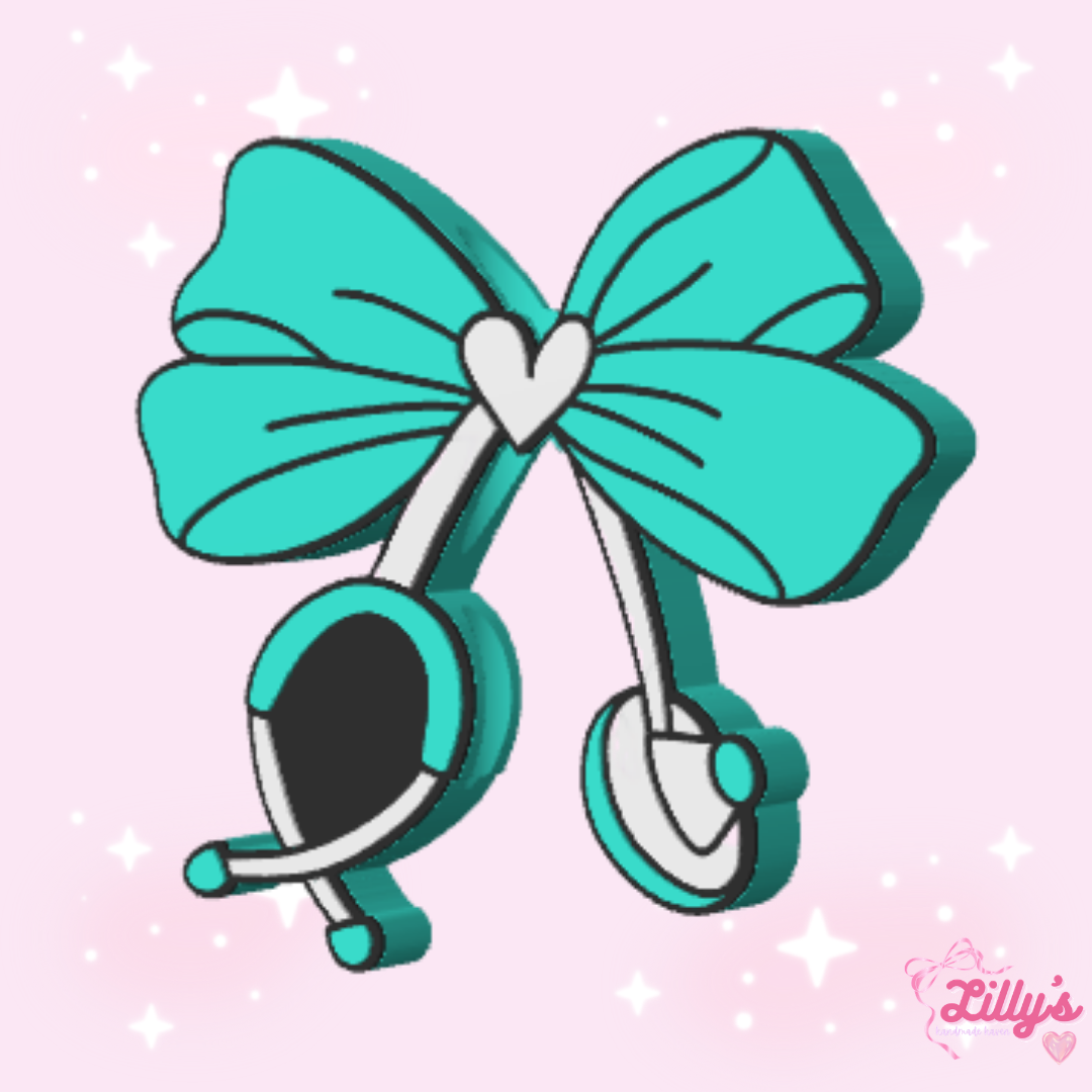Coquette Stethoscope Straw Topper