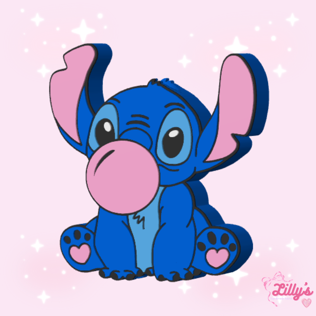 Blue Alien Straw Topper