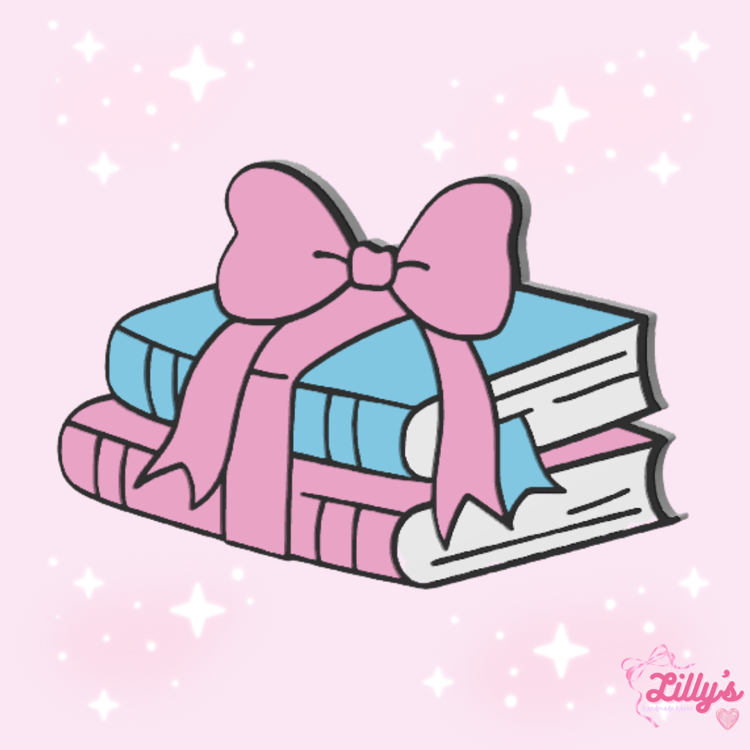 Girly Books Pen Topper