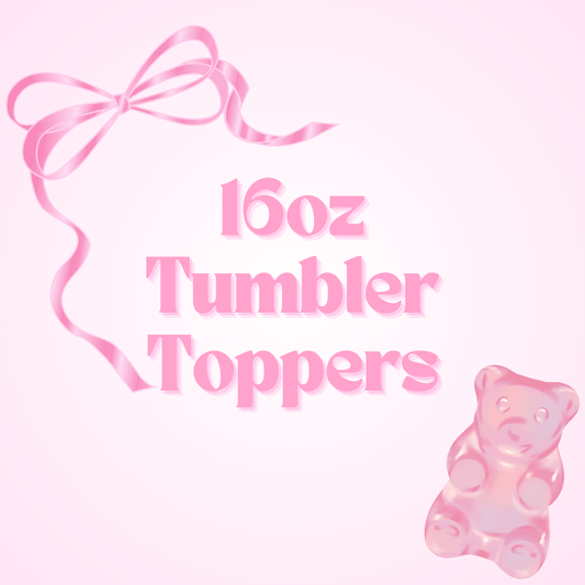 3D Printed 16oz Tumbler Toppers