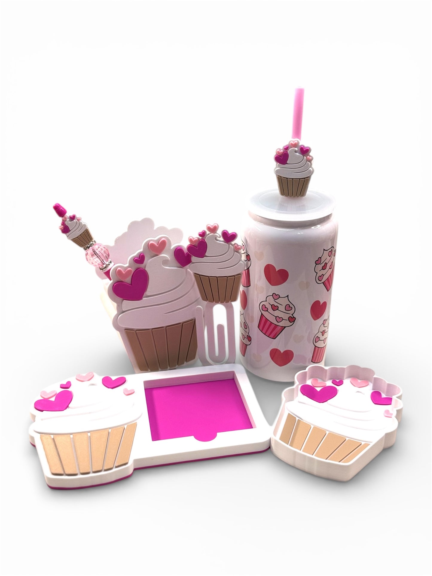 Cupcake Hearts Desk Gift Bundle - Lilly Exclusive