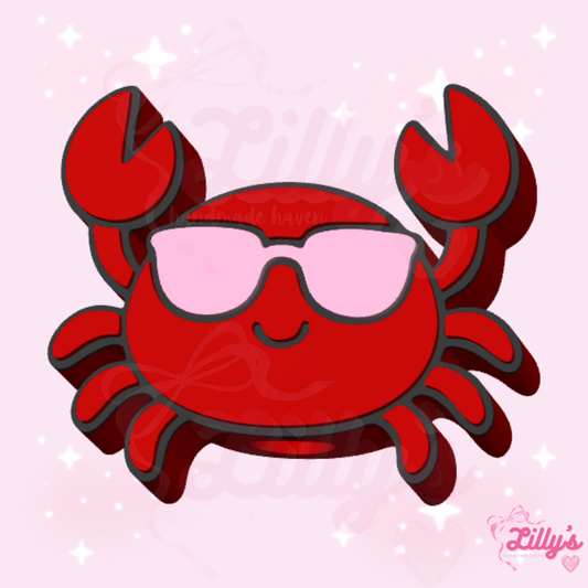 Cute Crab Straw Topper