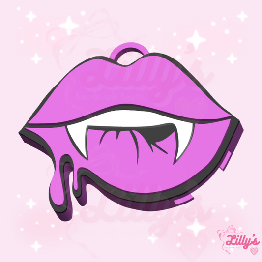 Vampire Lip Can Opener Keychain