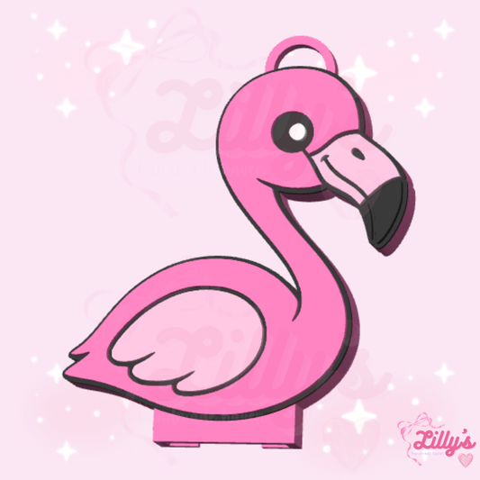 Flamingo Can Opener Keychain