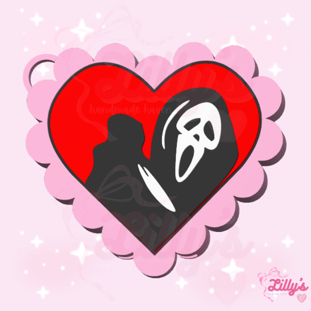 Heart Scream Guy Can Opener Keychain