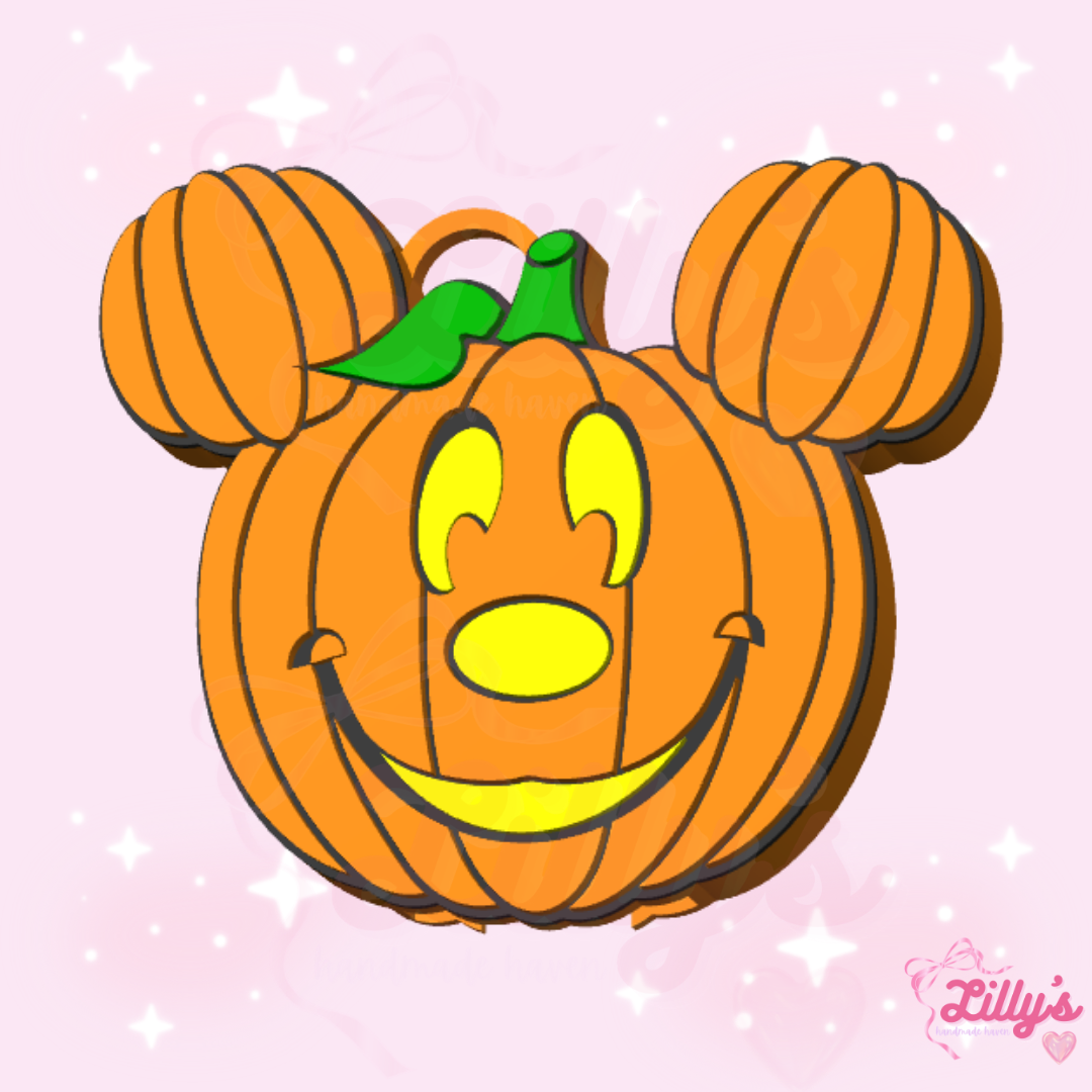 Boy Mouse Pumpkin Can Opener Keychain