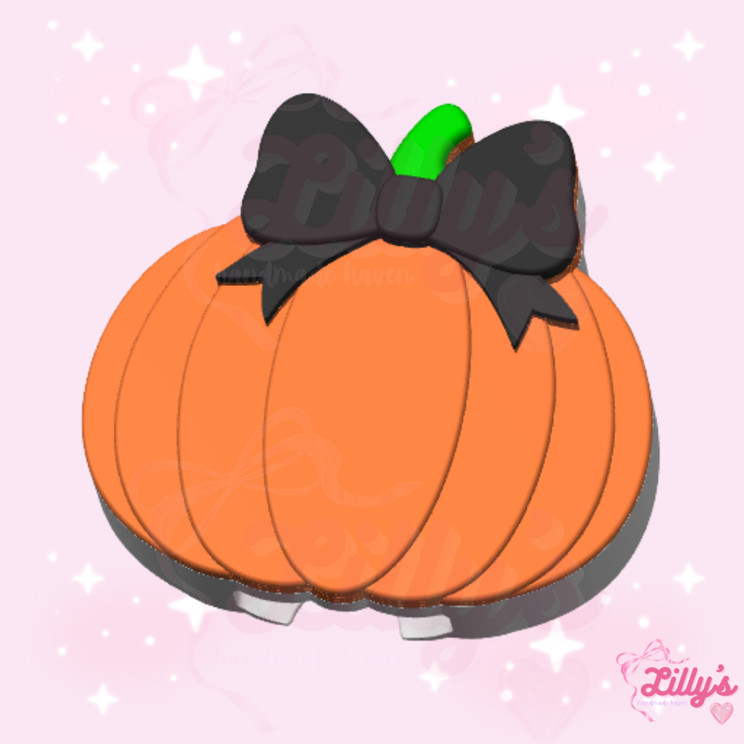 Pumpkin with Bow #2 Can Opener Keychain