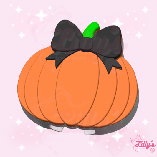 Pumpkin with Bow #2 Can Opener Keychain