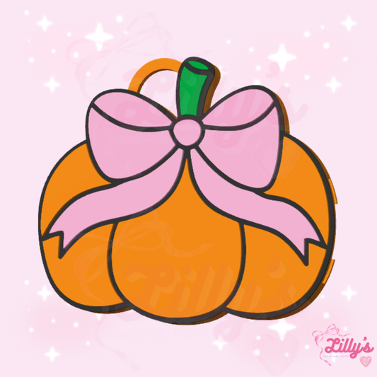 Pumpkin with Bow Can Opener Keychain