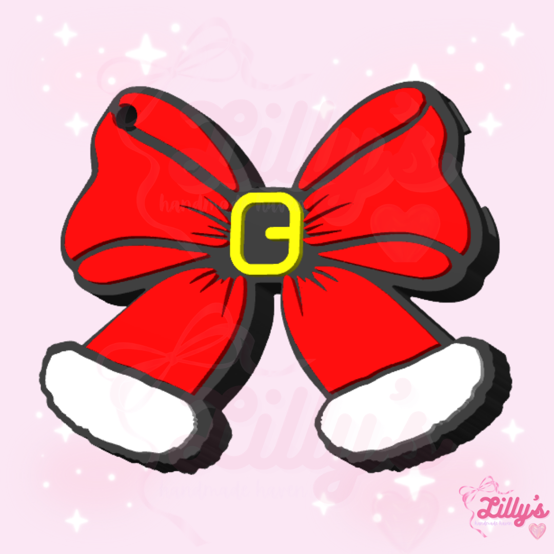 Santa Bow Can Opener Keychain