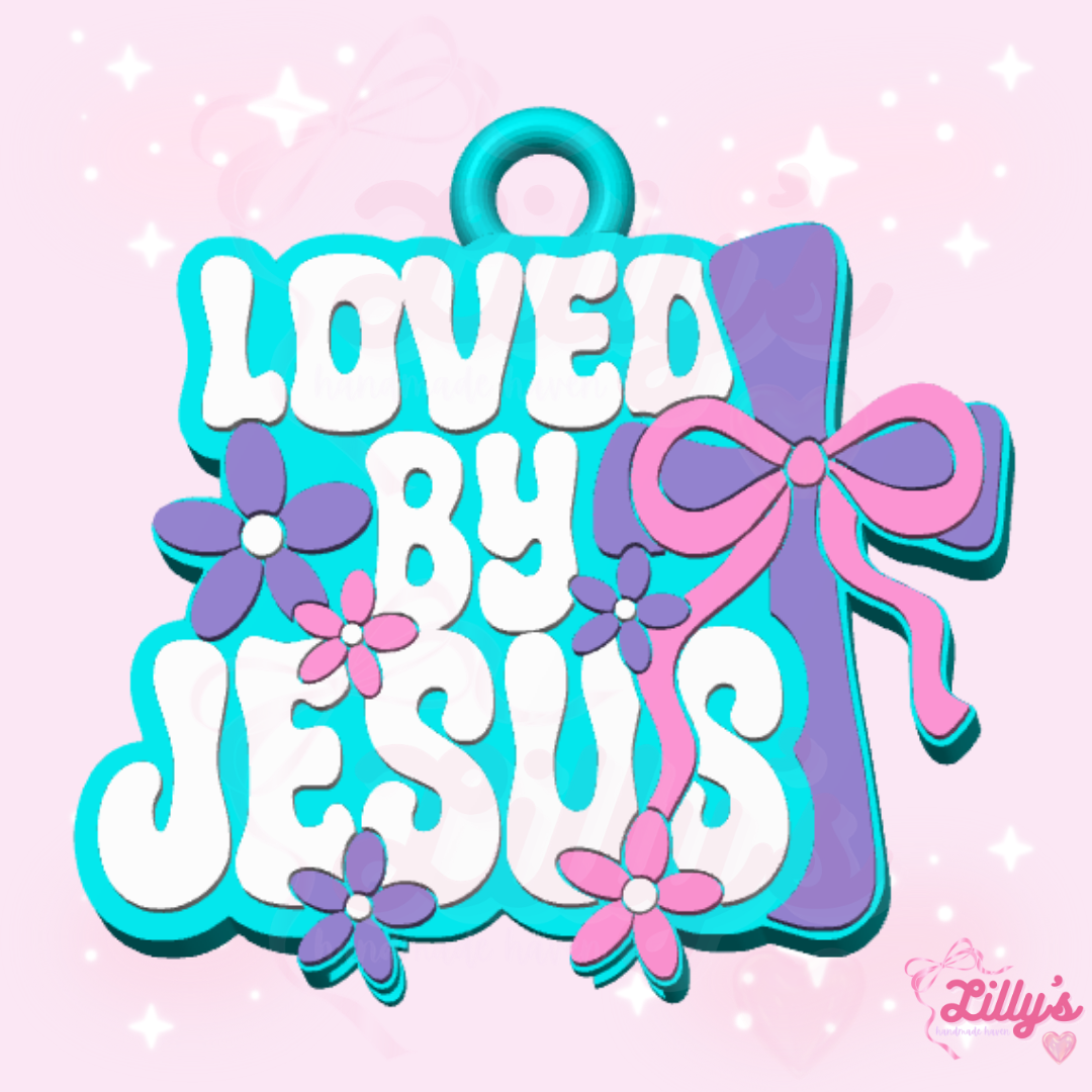 Loved by Jesus Can Opener Keychain