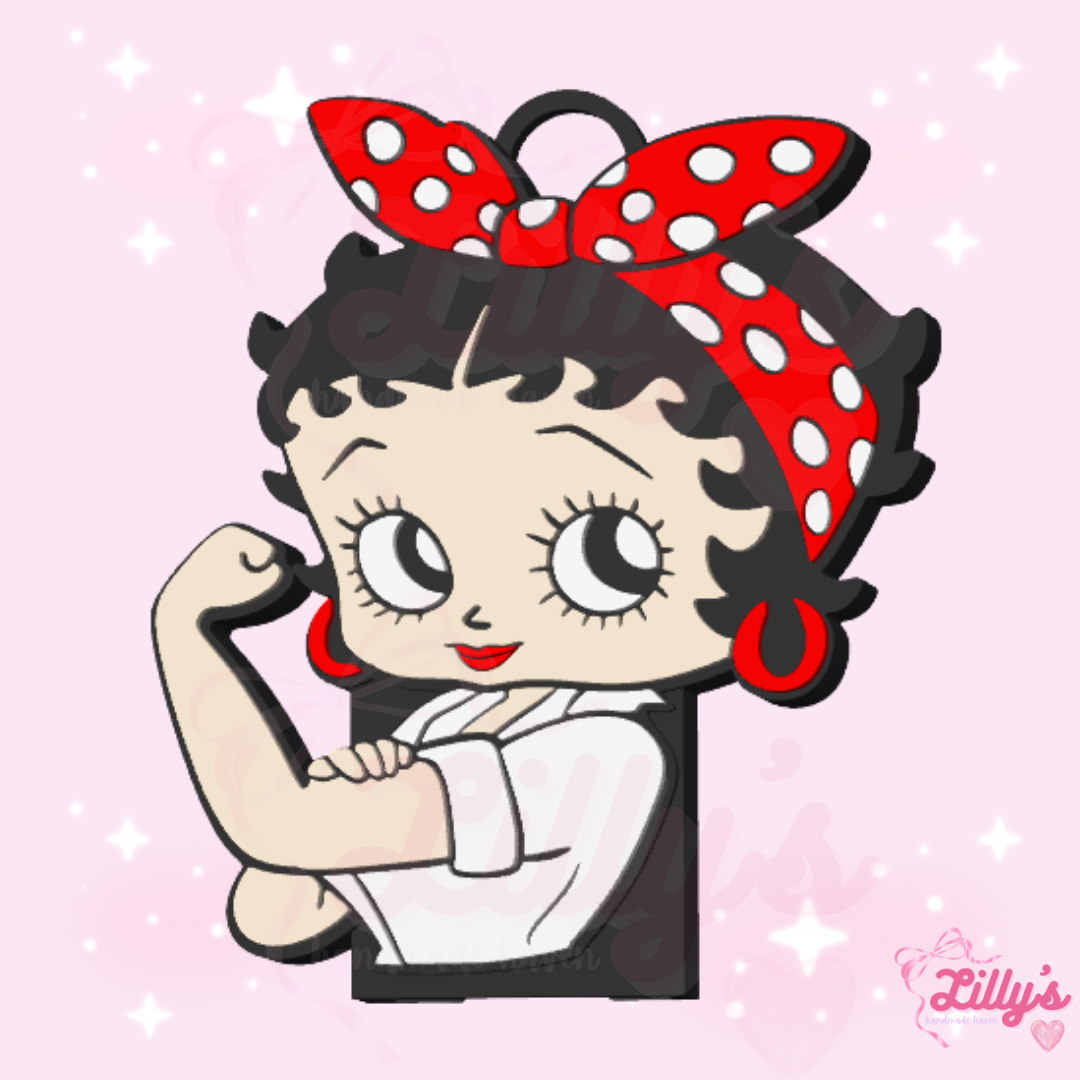 Boopy Strong Girl Can Opener Keychain
