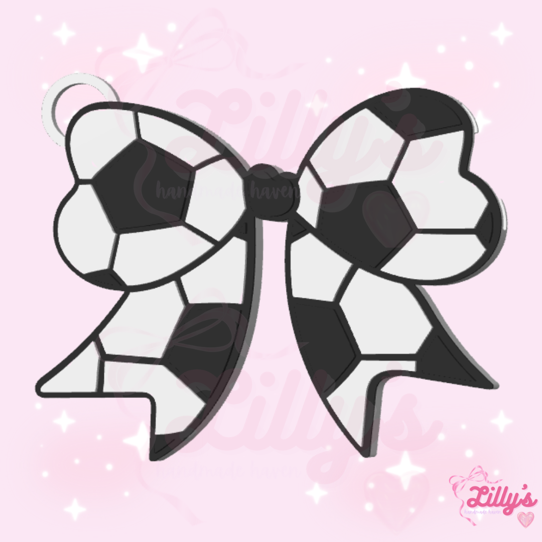 Soccer Bow Can Opener Keychain