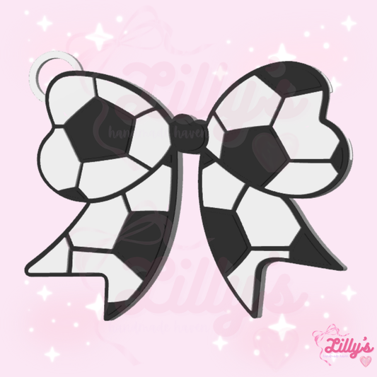 Soccer Bow Can Opener Keychain